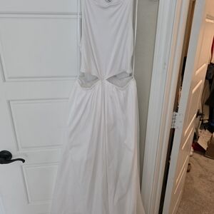 Abercrombie & Fitch White Backless Dress